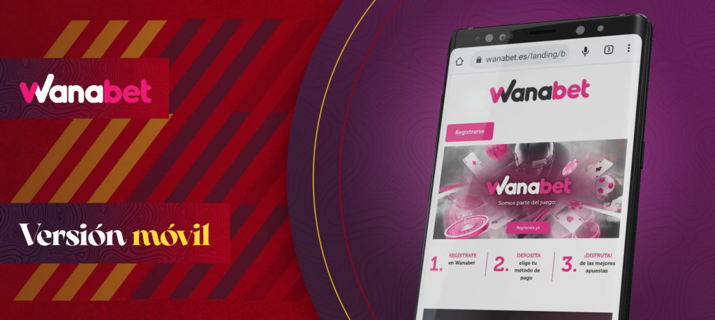 Wanabet Aplicación y Versión Móvil